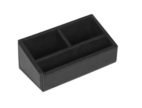 SACHET TRAY BLACK LEATHERETTE