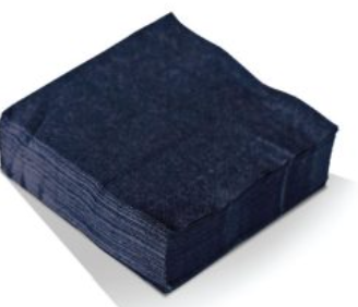 COCKTAIL NAPKIN BLACK x 250 PK