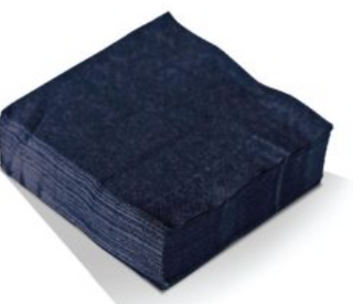 COCKTAIL NAPKIN BLACK x 250 PK