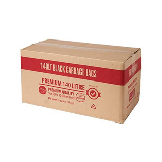 BIN LINER 140L HD BLACK X 200