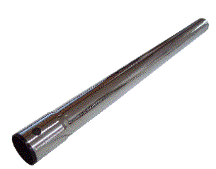 CHROME ROD WITH CUFF 35MM