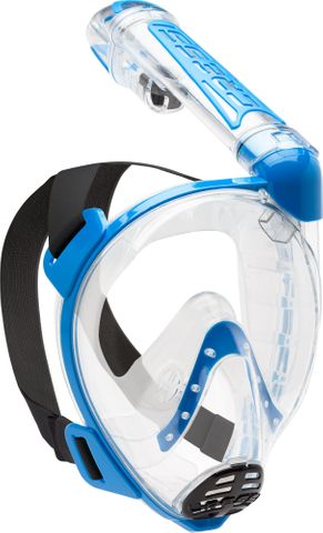 Cressi Duke Dry Full Face Mask Clear/Blue - M/L