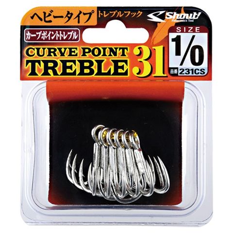 Shout Curve Point Treble Tin 2/0