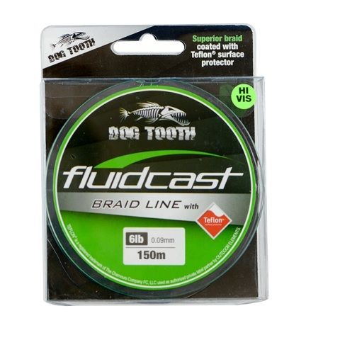 Dog Tooth F/Cast Bd Hi Vis 150m - 15lbs