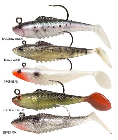 Squidgies Slick Rig Soft Plastic Lure 80mm Black Gold