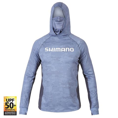 Shimano Tech Tee L/S Ice Dot Camo Hooded M