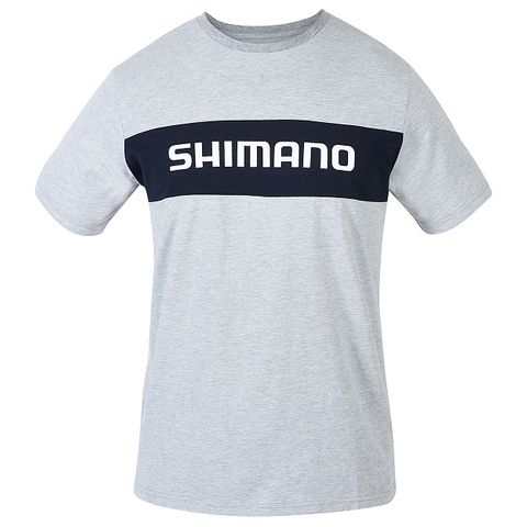 Shimano Corporate Tee Navy/Grey L