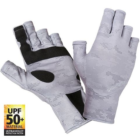 Shimano Sun Glove UPF Grey Dot Camo M