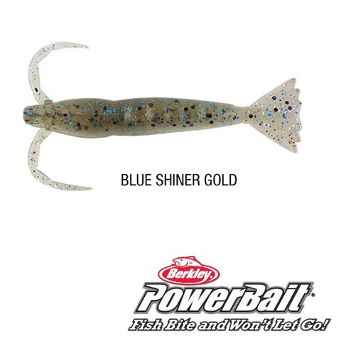 Berkley PowerBait Shrimp 3" Blue Shiner Gold
