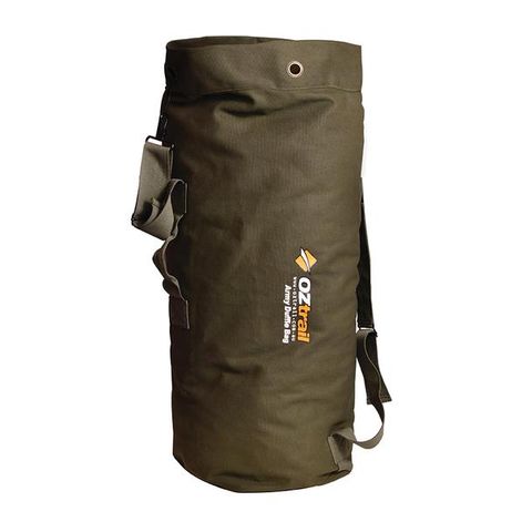 Oz Trail Canvas Duffle Bag Army
