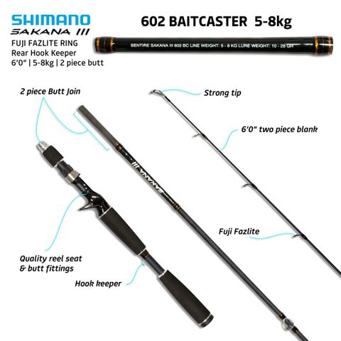 Shimano Sakana III 6'0" 2pc BC 5-8kg