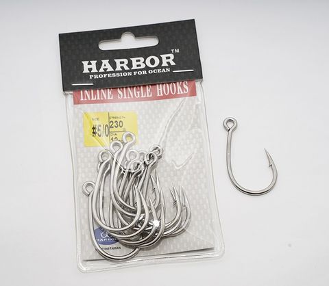 HARBOR INLINE LURE HOOK BULK 2/0