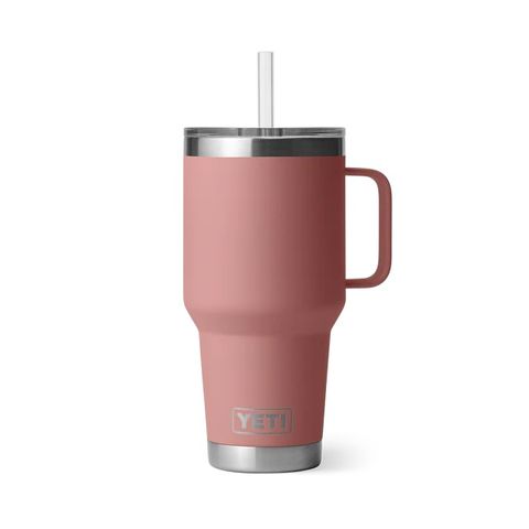 Yeti Rambler 35oz Straw Mug Sandstone Pink