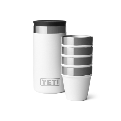 YETI Shot Glasses & Case White