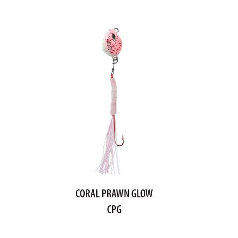 Vexed Bottom Worm Long Shank 20g Coral Prawn Glow