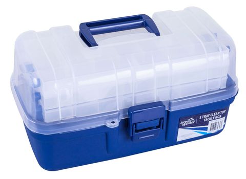 Jarvis Walker Tackle Box 3 Tray Clear Top