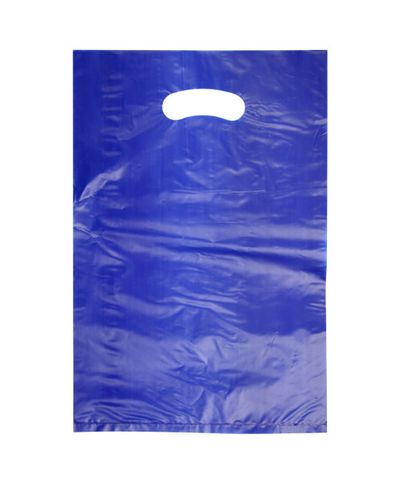 SMALL BLUE HDPE DIE CUT BAGS