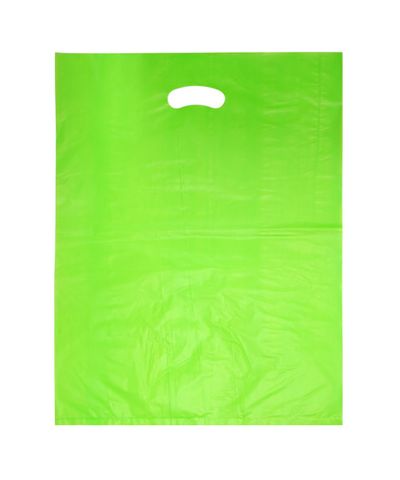 LARGE GREEN HDPE DIE CUT BAGS