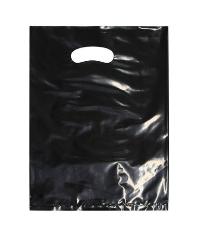 SMALL BLACK LDPE DIE CUT BAGS