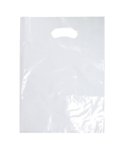 SMALL WHITE LDPE DIE CUT BAGS