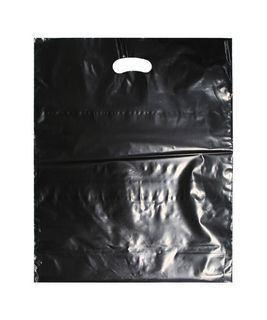 LARGE BLACK LDPE DIE CUT BAGS