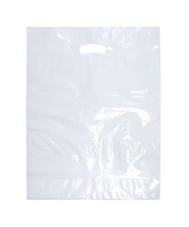 LARGE WHITE LDPE DIE CUT BAGS