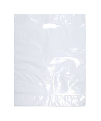 LARGE WHITE LDPE DIE CUT BAGS