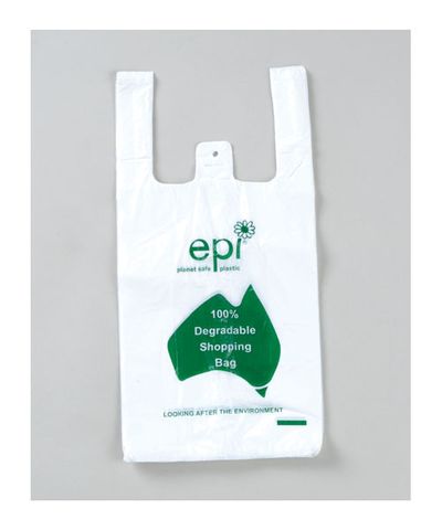 DEGRADABLE SMALL SINGLET BAGS - WHITE