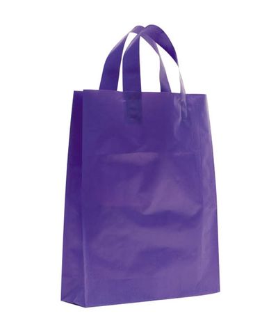 SMALL PURPLE MDPE SOFT LOOP BAGS/ EPI