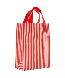 X-SML RED/WHITE MDPE SOFT LOOP BAGS/ EPI