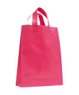 SMALL MAGENTA MDPE SOFT LOOP BAGS/ EPI