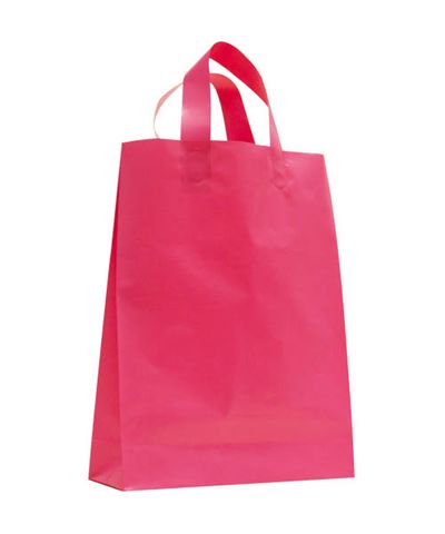 SMALL MAGENTA MDPE SOFT LOOP BAGS/ EPI