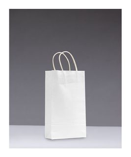 BABY WHITE TWISTED HANDLE PAPER BAGS