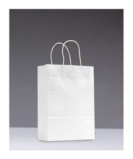 X-SMALL WHITE TWISTED HANDLE PAPER BAGS