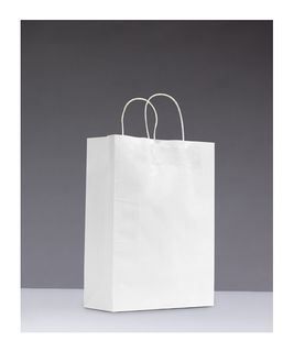 SMALL WHITE TWISTED HANDLE PAPER BAGS