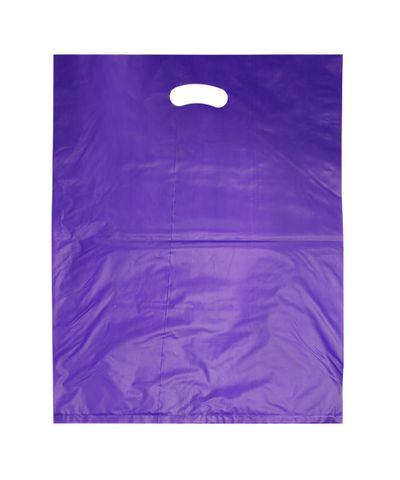 LARGE PURPLE HDPE DIE CUT BAGS