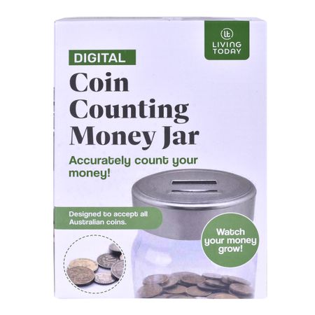 DIGITAL COIN COUNTING MONEY JAR