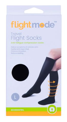 ANTI-FATIGUE FLIGHT SOCKS L