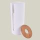 BAMBOO LID TOILET PAPER STORAGE HOLDER