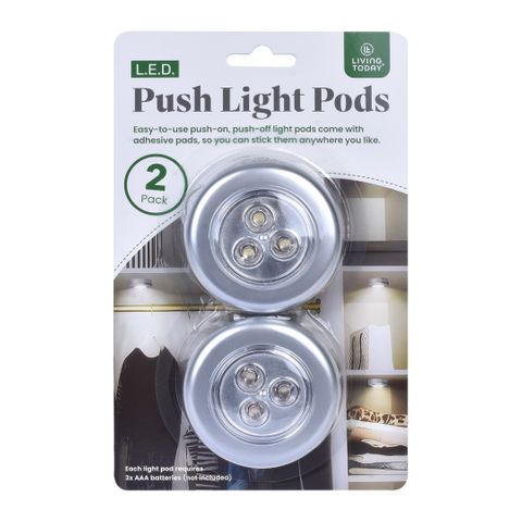 LED PUSH LIGHT PODS (2PK)
