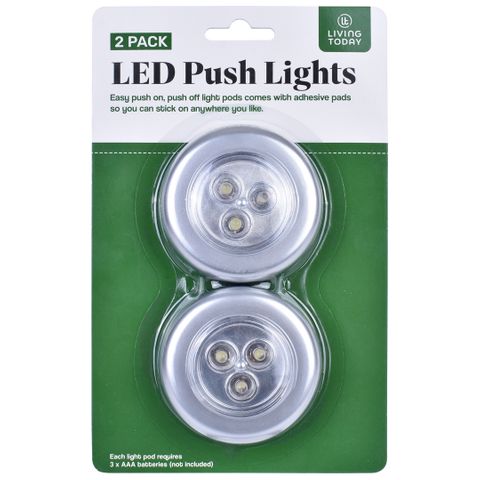 LED PUSH LIGHT PODS (2PK)