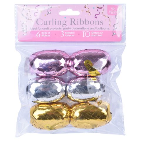 6-PACK METALLIC RIBBON SET