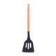 BEECHWOOD & SILICONE SLOTTED TURNER (CHARCOAL)