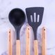 BEECHWOOD & SILICONE LADLE (CHARCOAL)