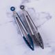 STAINLESS STEEL & SILICONE TONGS (CHARCOAL)