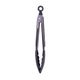 STAINLESS STEEL & SILICONE TONGS (CHARCOAL)