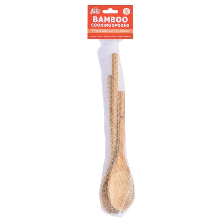 BAMBOO COOKING SPOONS (SET OF 3)