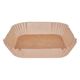 SQUARE PAPER DISH AIR FRYER LINERS - SMALL (100PCS)