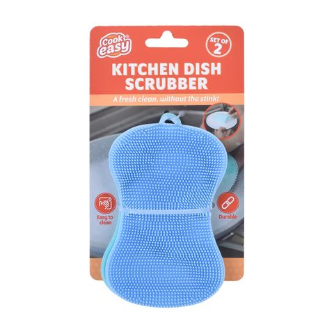KITCHEN DISH SCRUBBER (2PK)