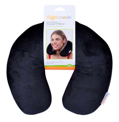 MICROBEAD TRAVEL PILLOW - BLK